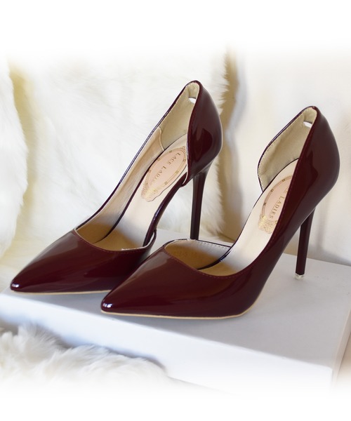 【MANOLO BLAHNIK】ポインテッドトゥ　エナメルピンヒールパンプス プラチナドゥ Platino deux ハイヒール ポインテッドトゥ