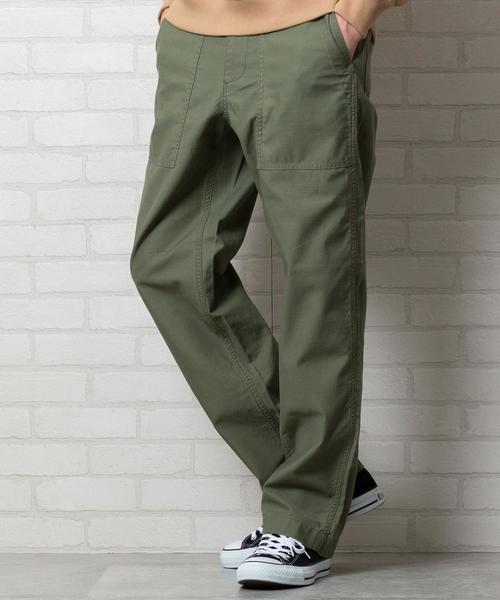coen（コーエン）の「【WEB限定】バックサテンベイカーパンツ#（その他パンツ・メンズ・オリーブ/ベージュ・SMALL/LARGE/X-LARGE/MEDIUM）」の2枚目の写真
