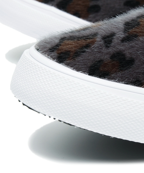 CIAOPANIC（チャオパニック）の「【Ciaopanic】ヒョウ柄ハラコスリッポン（スニーカー・レディース・ベージュ/グレー・24/23）」の4枚目の写真