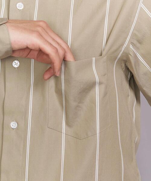 BEAUTY&YOUTH UNITED ARROWS（ビューティーアンドユースユナイテッドアローズ）の「BY 70/2 ブロードストライプ バンドカラーシャツ（シャツ/ブラウス・メンズ・ベージュ/ホワイト・MEDIUM/SMALL/X-SMALL/LARGE/X-LARGE）」の15枚目の写真