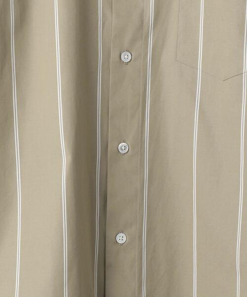 BEAUTY&YOUTH UNITED ARROWS（ビューティーアンドユースユナイテッドアローズ）の「BY 70/2 ブロードストライプ バンドカラーシャツ（シャツ/ブラウス・メンズ・ベージュ/ホワイト・MEDIUM/SMALL/X-SMALL/LARGE/X-LARGE）」の8枚目の写真