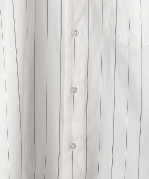 BEAUTY&YOUTH UNITED ARROWS（ビューティーアンドユースユナイテッドアローズ）の「BY 70/2 ブロードストライプ バンドカラーシャツ（シャツ/ブラウス・メンズ・ベージュ/ホワイト・MEDIUM/SMALL/X-SMALL/LARGE/X-LARGE）」の6枚目の写真