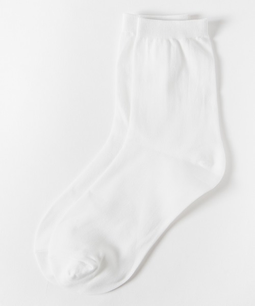 WEGO（ウィゴー）の「WEGO/ナイロン混ソックス（ソックス/靴下・レディース・ホワイト/ライトグレー/ブラック/パープル/ライム/グリーン/パープル系その他/ブルー/イエロー・FREE）」の2枚目の写真