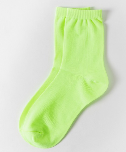 WEGO（ウィゴー）の「WEGO/ナイロン混ソックス（ソックス/靴下・レディース・ホワイト/ライトグレー/ブラック/パープル/ライム/グリーン/パープル系その他/ブルー/イエロー・FREE）」の5枚目の写真