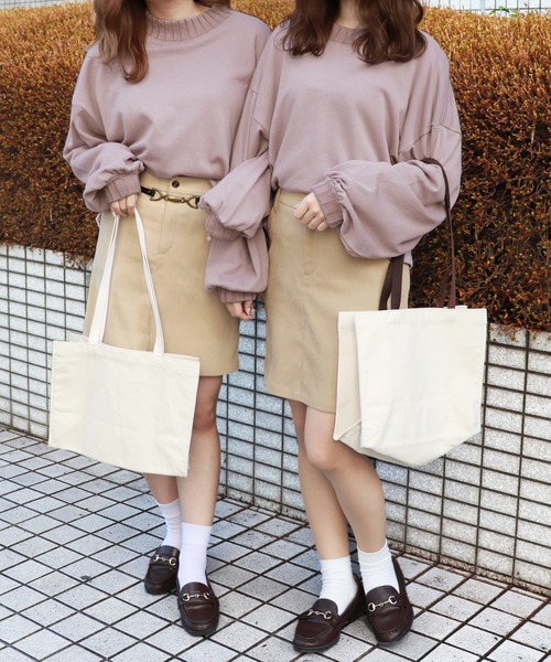 PairPair（ペアペア）の「裏毛リブ付スウェット（スウェット・レディース・ベージュ/ライトグリーン/モカ/ラベンダー・FREE）」の8枚目の写真