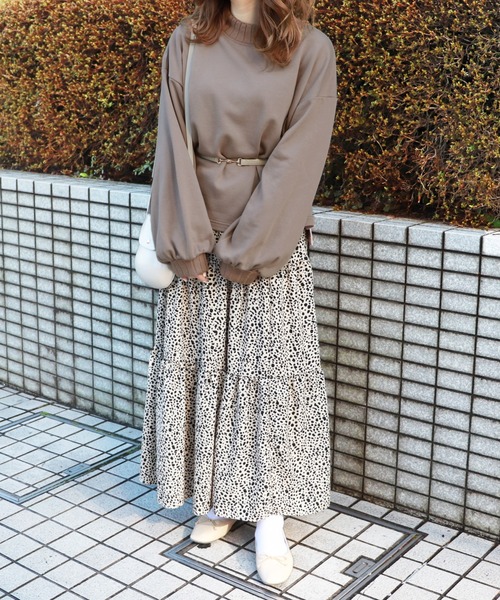 PairPair（ペアペア）の「裏毛リブ付スウェット（スウェット・レディース・ベージュ/ライトグリーン/モカ/ラベンダー・FREE）」の13枚目の写真