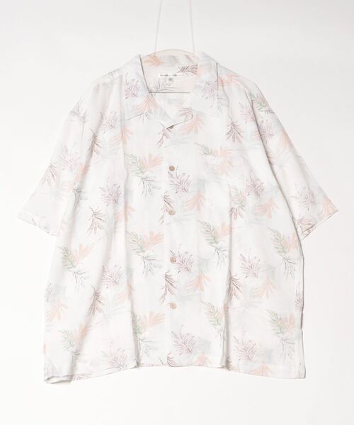 STYLEBLOCK（スタイルブロック）の「レーヨンオープンカラービッグアロハシャツ（シャツ/ブラウス・メンズ・ブルー/ブラック系その他2/ホワイト系その他/ブラック系その他3/ホワイト/ブラック/ブラック系その他/ネイビー/ホワイト系その他2/イエロー・L/M/LL）」の4枚目の写真