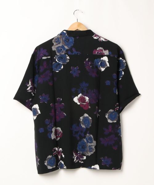 STYLEBLOCK（スタイルブロック）の「レーヨンオープンカラービッグアロハシャツ（シャツ/ブラウス・メンズ・ブルー/ブラック系その他2/ホワイト系その他/ブラック系その他3/ホワイト/ブラック/ブラック系その他/ネイビー/ホワイト系その他2/イエロー・L/M/LL）」の11枚目の写真