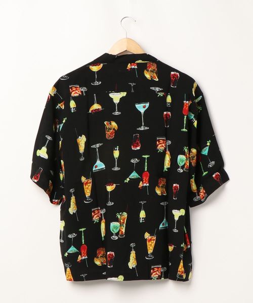 STYLEBLOCK（スタイルブロック）の「レーヨンオープンカラービッグアロハシャツ（シャツ/ブラウス・メンズ・ブルー/ブラック系その他2/ホワイト系その他/ブラック系その他3/ホワイト/ブラック/ブラック系その他/ネイビー/ホワイト系その他2/イエロー・L/M/LL）」の14枚目の写真