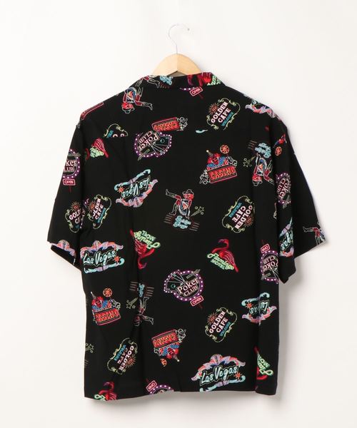 STYLEBLOCK（スタイルブロック）の「レーヨンオープンカラービッグアロハシャツ（シャツ/ブラウス・メンズ・ブルー/ブラック系その他2/ホワイト系その他/ブラック系その他3/ホワイト/ブラック/ブラック系その他/ネイビー/ホワイト系その他2/イエロー・L/M/LL）」の15枚目の写真