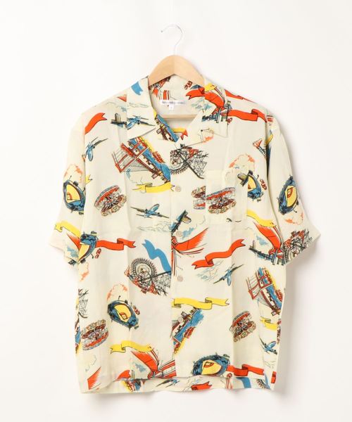 STYLEBLOCK（スタイルブロック）の「レーヨンオープンカラービッグアロハシャツ（シャツ/ブラウス・メンズ・ブルー/ブラック系その他2/ホワイト系その他/ブラック系その他3/ホワイト/ブラック/ブラック系その他/ネイビー/ホワイト系その他2/イエロー・L/M/LL）」の21枚目の写真