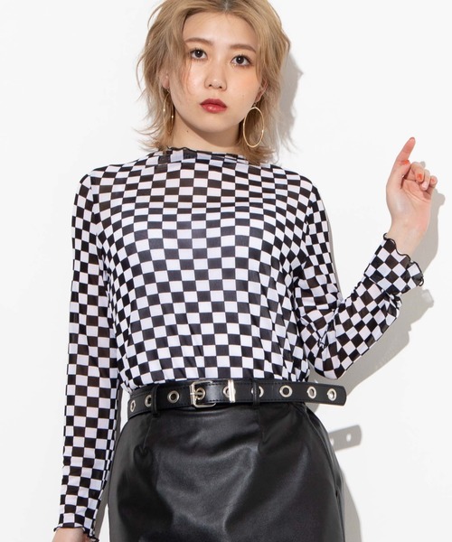 WEGO(ウィゴー)の「WEGO/プリントシースルーシアーTシャツ(Tシャツ/カットソー・レディース・ブルー系その他/ブラック系その他2/アニマル/その他1・FREE)」の1枚目の写真