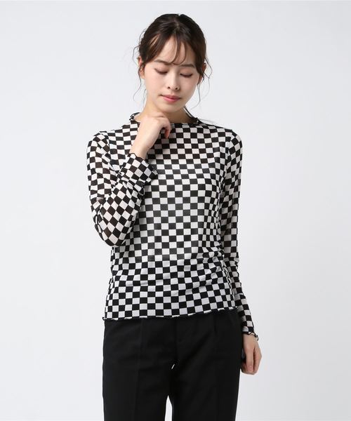 WEGO(ウィゴー)の「WEGO/プリントシースルーシアーTシャツ(Tシャツ/カットソー・レディース・ブルー系その他/ブラック系その他2/アニマル/その他1・FREE)」の6枚目の写真