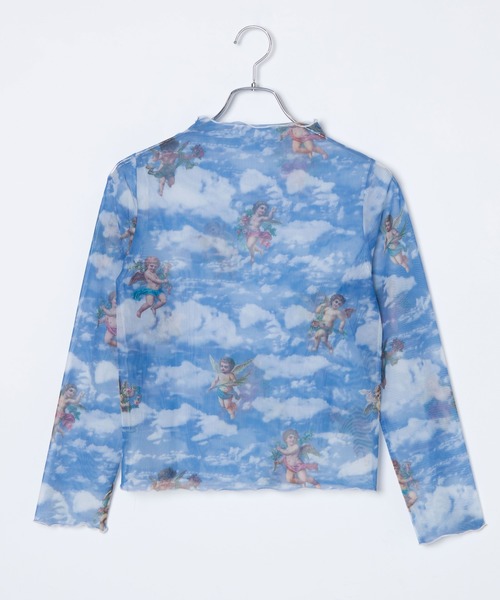 WEGO(ウィゴー)の「WEGO/プリントシースルーシアーTシャツ(Tシャツ/カットソー・レディース・ブルー系その他/ブラック系その他2/アニマル/その他1・FREE)」の15枚目の写真