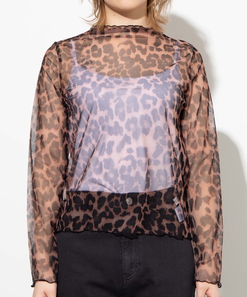 WEGO(ウィゴー)の「WEGO/プリントシースルーシアーTシャツ(Tシャツ/カットソー・レディース・ブルー系その他/ブラック系その他2/アニマル/その他1・FREE)」の21枚目の写真