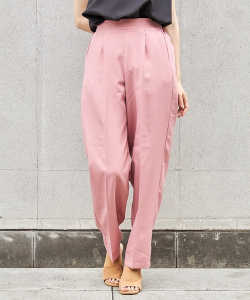 FUN.TRINITY（ファン トリニティー）の「センタープレスパンツ（その他パンツ・レディース・アイボリー/ブラック/カーキ/ブルー/ピンク・M）」の5枚目の写真