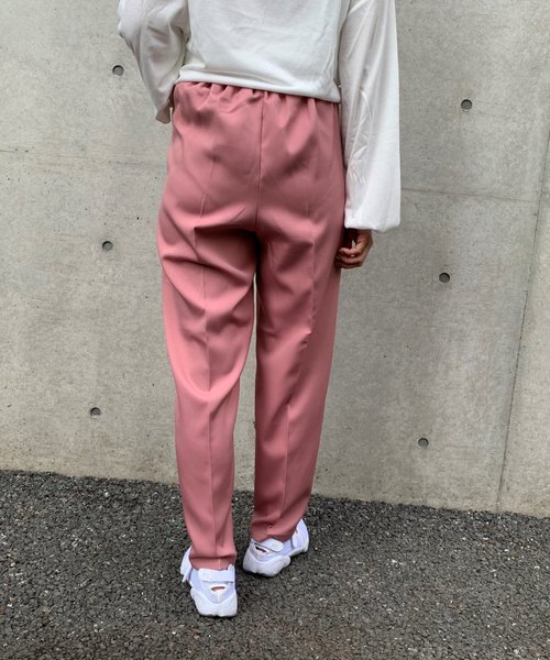 FUN.TRINITY（ファン トリニティー）の「センタープレスパンツ（その他パンツ・レディース・アイボリー/ブラック/カーキ/ブルー/ピンク・M）」の7枚目の写真