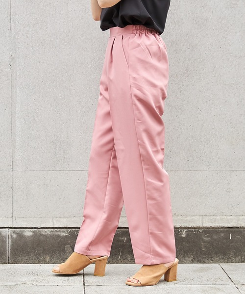 FUN.TRINITY（ファン トリニティー）の「センタープレスパンツ（その他パンツ・レディース・アイボリー/ブラック/カーキ/ブルー/ピンク・M）」の14枚目の写真