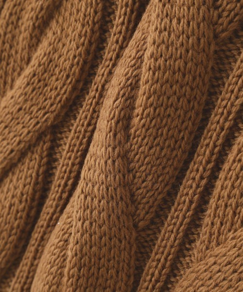 SUNSPEL（サンスペル）の「SUNSPEL / WOMEN’S MERINO BIG CABLE CREW（ニット/セーター・レディース・オフホワイト/ライトブラウン/ネイビー・2）」の16枚目の写真