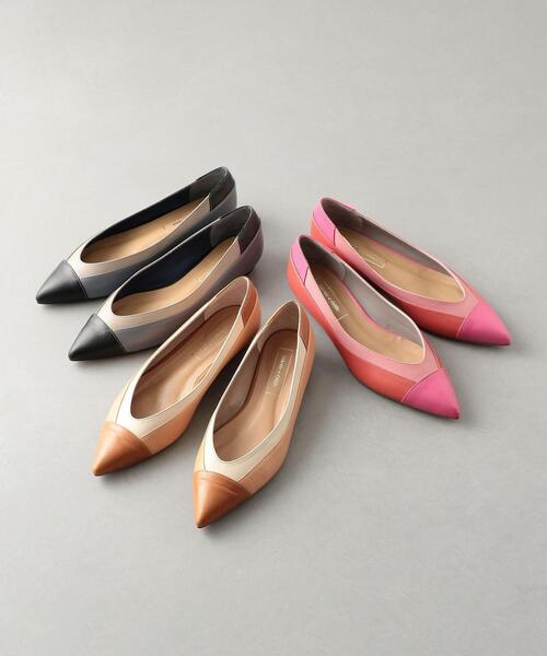 ODETTE E ODILE（オデットエオディール）の「OID カラーブロッキング FLT20↑（パンプス・レディース・ブラウン/ブラック/ピンク・25cm/22cm/23.5cm/22.5cm/23cm/24cm/24.5cm）」の15枚目の写真