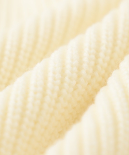 STUDIOUS（ステュディオス）の「【STUDIOUS】リブジップカーディガン（ニット/セーター・メンズ・ホワイト/ブラック・1/2/3）」の8枚目の写真