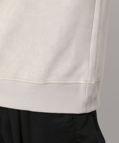 LAKOLE（ラコレ）の「ニュアンススエードプルオーバー / LAKOLE（スウェット・メンズ・オリーブ/サックスブルー/ピンク/ライトグレー/アクア/サンドグレー/ライトグリーン/イエロー・SMALL/MEDIUM/LARGE/X-LARGE）」の15枚目の写真