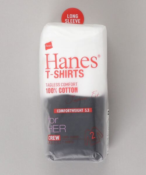 Hanes ヘインズ の Hanes ヘインズ ｊａｐａｎｆｉｔｌ ｓ２ｐアソート ｈｗ５４３０ 2枚組 ロンt Japan Fit 透け にくい5 3oz Tシャツ カットソー Wear