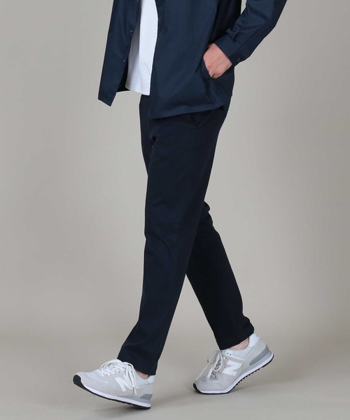 PLUS ONE（プラスワン）の「【PLUS ONE】ストレッチイージーパンツ（スラックス・メンズ・ネイビー/ブラック・M/XL/S/L）」の2枚目の写真