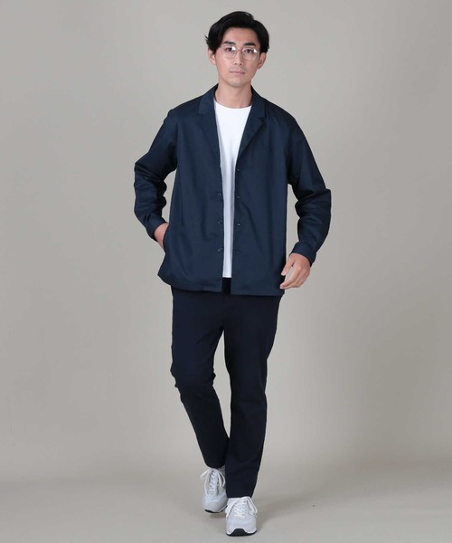 PLUS ONE（プラスワン）の「【PLUS ONE】ストレッチイージーパンツ（スラックス・メンズ・ネイビー/ブラック・M/XL/S/L）」の9枚目の写真