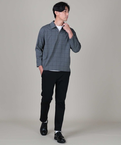 PLUS ONE（プラスワン）の「【PLUS ONE】ストレッチイージーパンツ（スラックス・メンズ・ネイビー/ブラック・M/XL/S/L）」の6枚目の写真