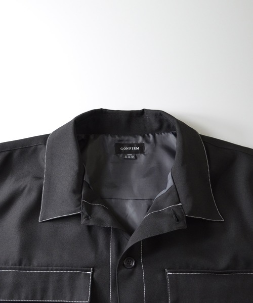 Confirm（コンファーム）の「ルーズシルエット CPOジャケット 【Confirm】（ブルゾン・メンズ・ベージュ/ブラウン/ベージュ系その他/ブラック・M/L）」の12枚目の写真