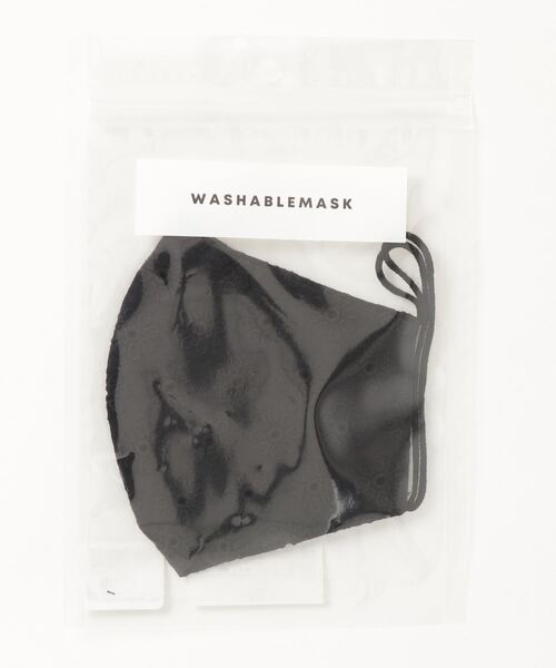 WEGO（ウィゴー）の「WEGO/コットンレースマスク（マスク・レディース・ホワイト/ブラック・FREE）」の2枚目の写真