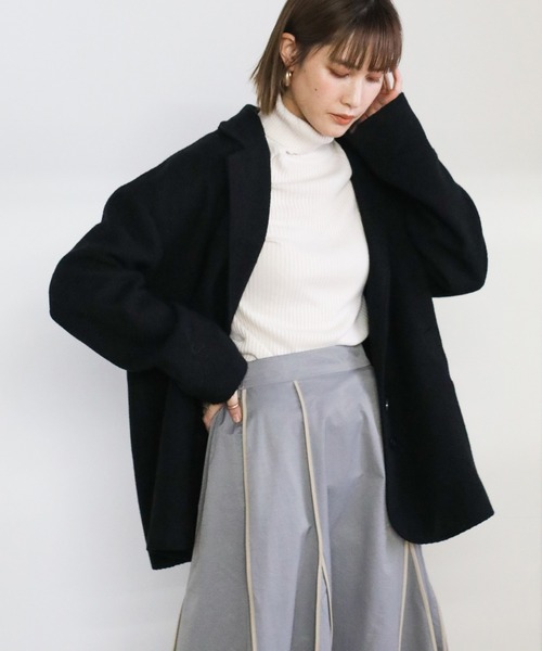 select MOCA(セレクトモカ)の「2021 SS ウェザークロスパイピングデザインスカート(スカート・レディース・カーキ/ブルー/ベージュ・FREE)」の13枚目の写真