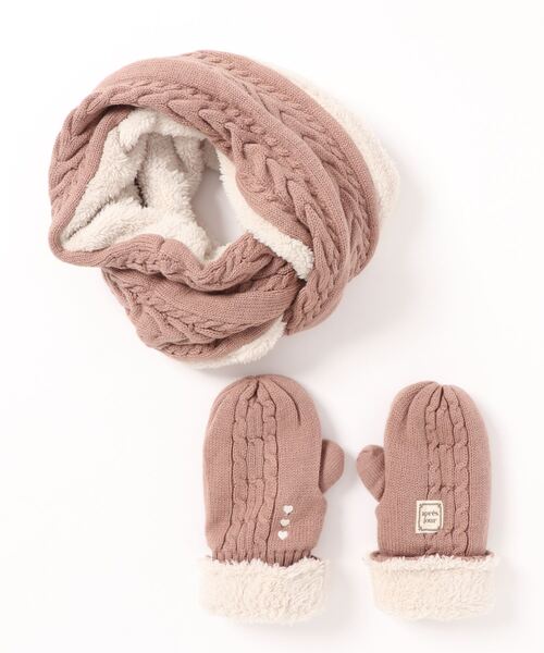 apres jour（アプレジュール）の「【3周年記念アイテム】スヌード＋手袋セット【ZOZOTOWN限定アイテム】（マフラー・レディース・ダークブラウン/アイボリー/モカ・フリー）」の7枚目の写真