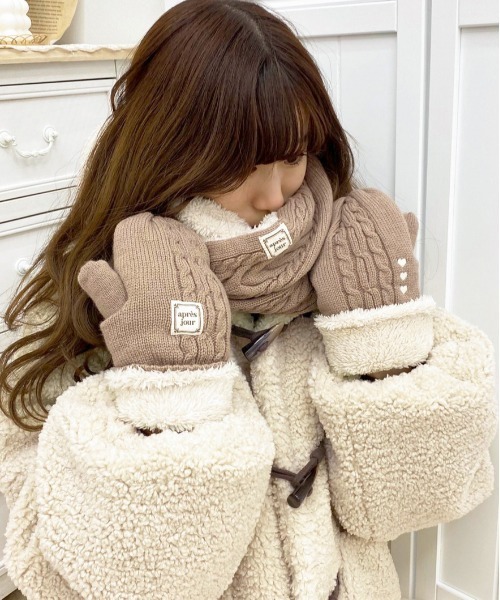 ドール服♡ニット帽&マフラー&手袋 ドール服♡ニット帽&マフラー&手袋