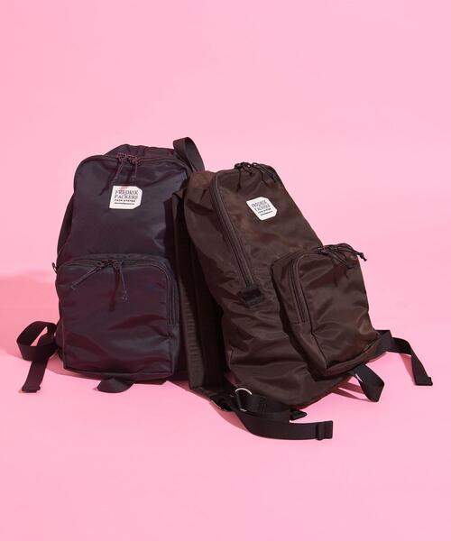 FREDRIK PACKERS（フレドリックパッカーズ）の「【別注】∴＜FREDRIK PACKERS＞SNUG PACK バックパック（バックパック/リュック・レディース・ダークブラウン/ブラック・FREE）」の9枚目の写真