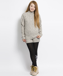 X-girl | CABLE KNIT TOP(ニット/セーター)