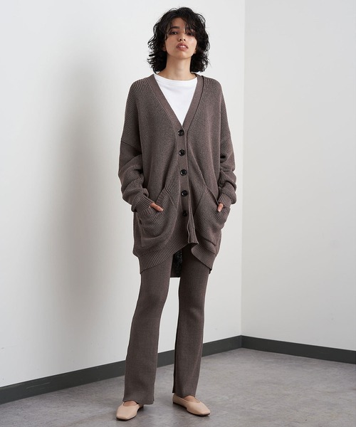 希少美品▲定価3.5万▲ ウィムガゼット リネンニットビッグカーディガン Whim Gazette（ウィムガゼット）の「リネンニットビッグカーディガン