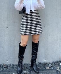 frunco（フランコ）の「千鳥柄ミニSK（スカート）」