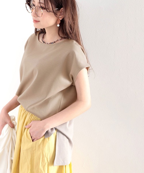 classicalelf(クラシカルエルフ)の「《キッズ》綿100% 上質コットン。シンプルフレンチトップス(Tシャツ/カットソー・キッズ・ブラック/モカ/ホワイト・150/160/140/130)」の18枚目の写真