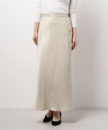 LOWRYS FARM | パウダーサテンフレアスカート　928181(スカート)