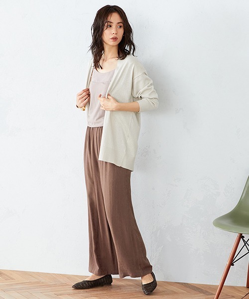 COMME CA ISM(コムサイズム)の「ラメ ニットカーディガン(カーディガン/ボレロ・レディース・ベージュ/ブルー/チャコール・MEDIUM/LARGE)」の11枚目の写真