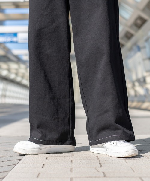 kutir（クティール）の「サス付きステッチワイドパンツ（その他パンツ・メンズ・ブラック/ダークグリーン/サックスブルー/キナリ・SMALL/MEDIUM/LARGE）」の17枚目の写真