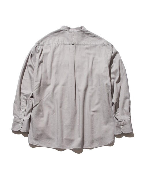 J.PRESS YORK STREET(ジェイプレスヨークストリート)の「【UNISEX】ライトツイル バンドカラーシャツ(シャツ/ブラウス・メンズ・ホワイト系/ライトグレー系/ベージュ系/ネイビー系・SMALL/MEDIUM/LARGE/X-LARGE)」の5枚目の写真