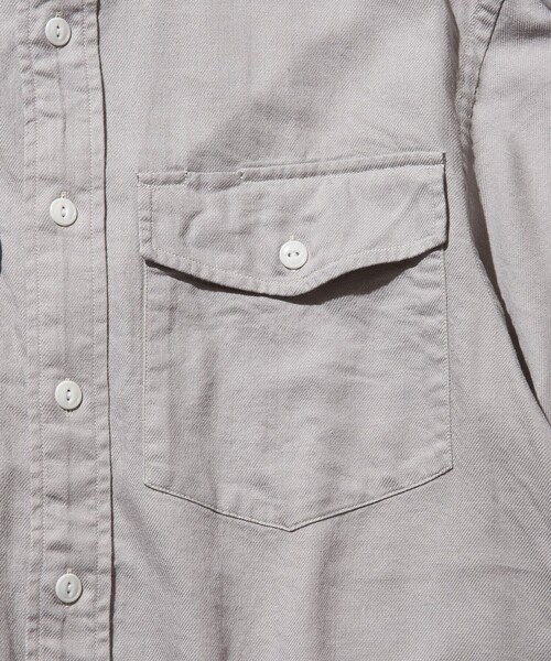 J.PRESS YORK STREET(ジェイプレスヨークストリート)の「【UNISEX】ライトツイル バンドカラーシャツ(シャツ/ブラウス・メンズ・ホワイト系/ライトグレー系/ベージュ系/ネイビー系・SMALL/MEDIUM/LARGE/X-LARGE)」の7枚目の写真