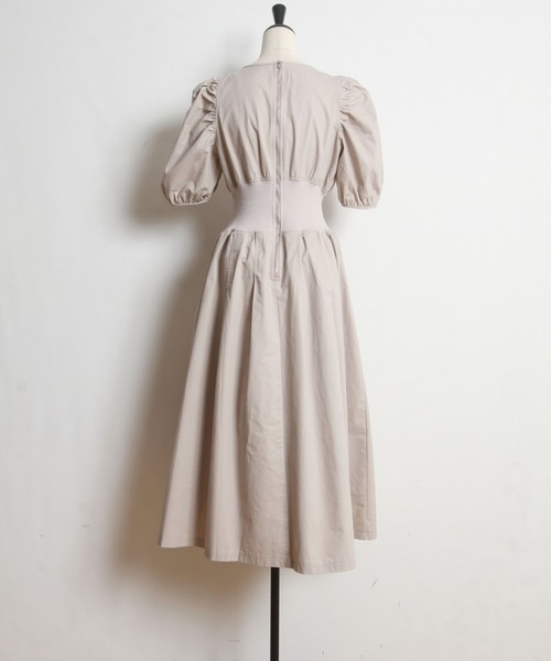 ✨新品タグ付き✨トッコクローゼット コットンワンピース リブパワーショルダー ✨新品タグ付き✨トッコクローゼット コットンワンピース リブ
