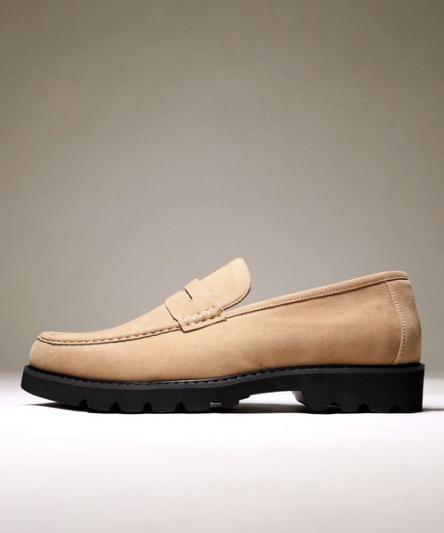 Dedes（デデス）の「DEDES 軽量タンクソールコインローファー（ローファー・メンズ・ベージュ/ブラック・40/43/41/42/44）」の2枚目の写真