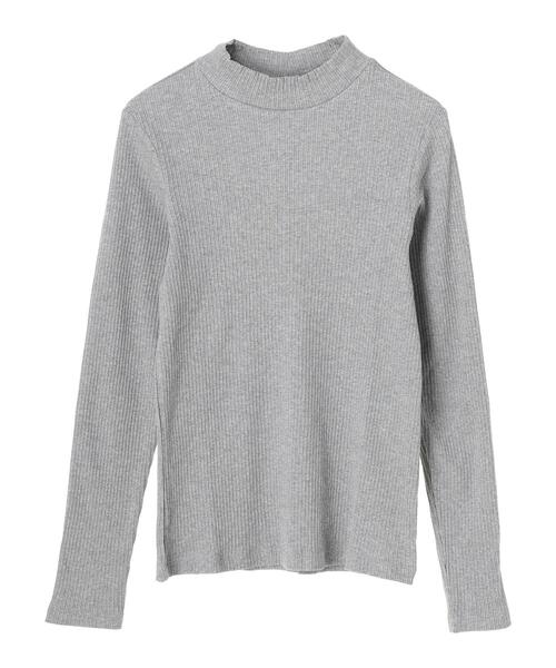 earth music&ecology（アースミュージックアンドエコロジー）の「チェーン柄リブ長袖ハイネックプルオーバー ＊（Tシャツ/カットソー・レディース・サックスブルー/オフホワイト/杢グレー/ブラック/イエロー/ベージュ系その他2・M/S）」の22枚目の写真