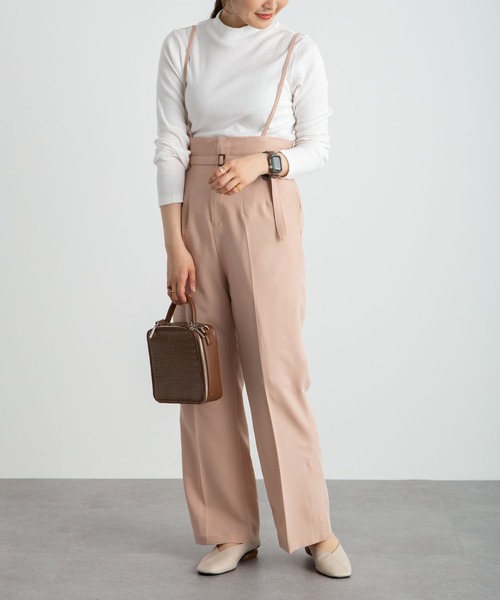 earth music&ecology（アースミュージックアンドエコロジー）の「チェーン柄リブ長袖ハイネックプルオーバー ＊（Tシャツ/カットソー・レディース・サックスブルー/オフホワイト/杢グレー/ブラック/イエロー/ベージュ系その他2・M/S）」の11枚目の写真