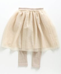 レギンス付きチュールスカート 9分丈